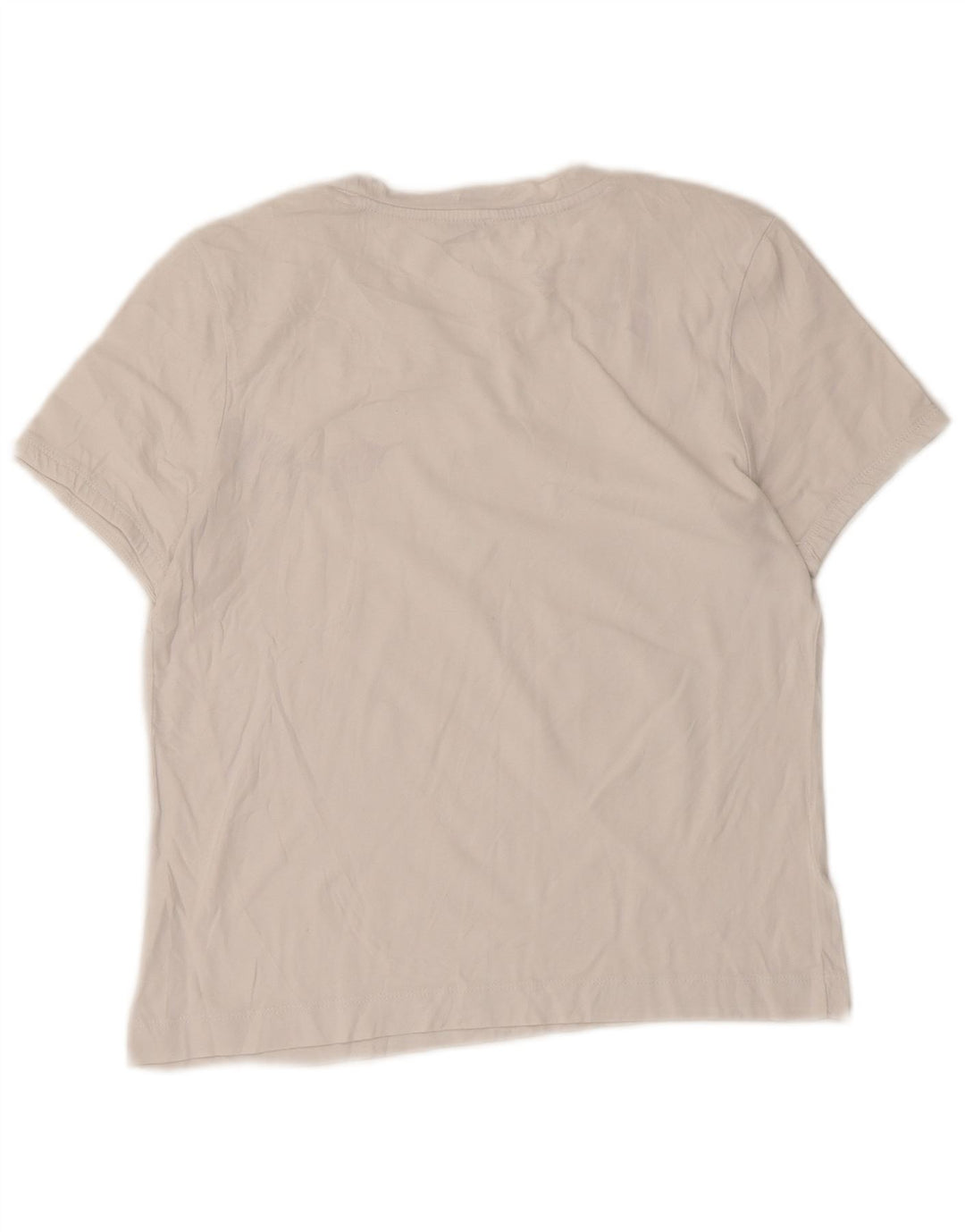 Zara Camiseta Mujer Top UK 12 Medium Blanco