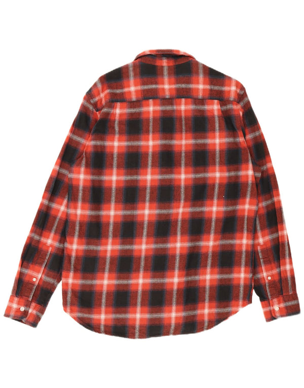 Timberland Camisa de franela de ajuste regular para hombre Algodón a cuadros azul marino grande