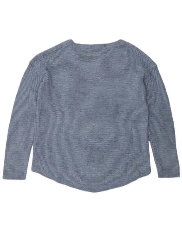 Suéter tipo jersey para mujer con cuello barco de Fat Face UK 40 Acrílico azul medio