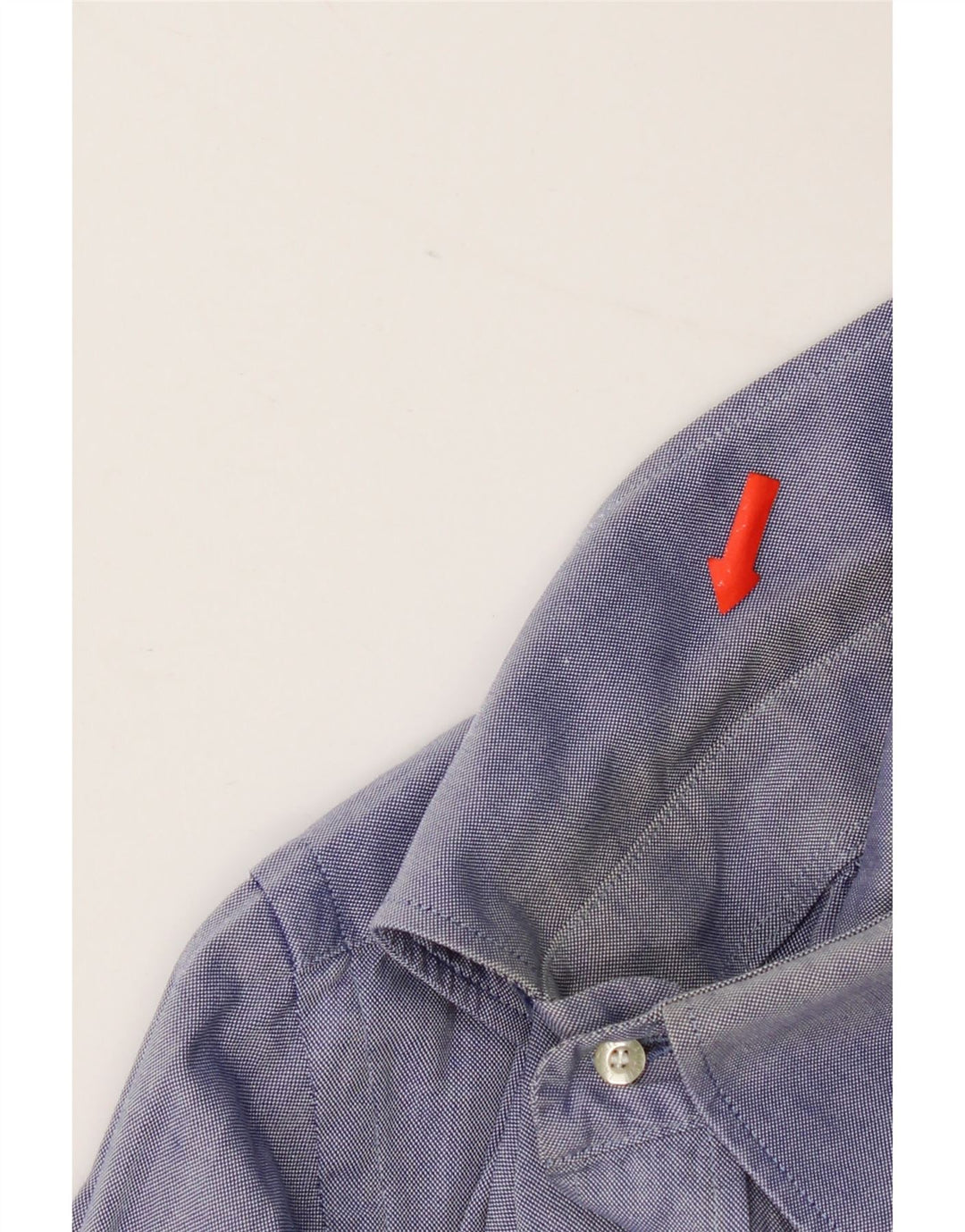 Camisa Lacoste Hombre Talla 40 Algodón Azul Medio