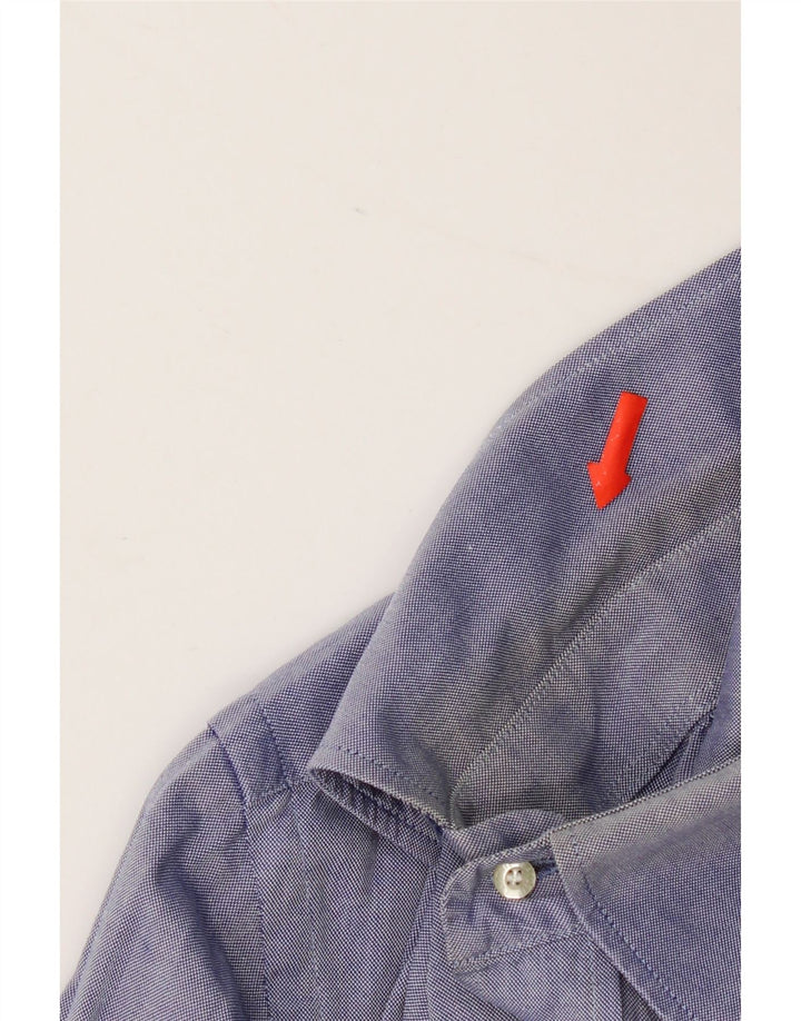 Camisa Lacoste Hombre Talla 40 Algodón Azul Medio