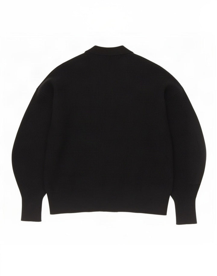 Zara Mujer Cárdigan Suéter UK 44 Mediano Negro