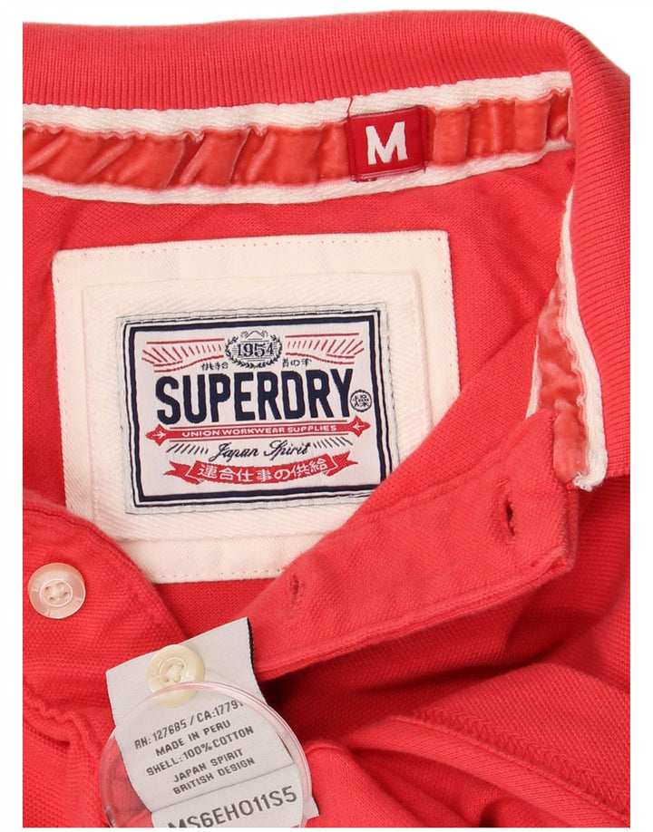 SUPERDRY Polo Hombre Algodón Rojo Medio