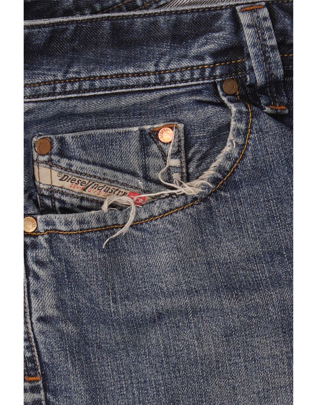 Diesel Pantalones cortos de mezclilla para hombre W34 Algodón azul grande