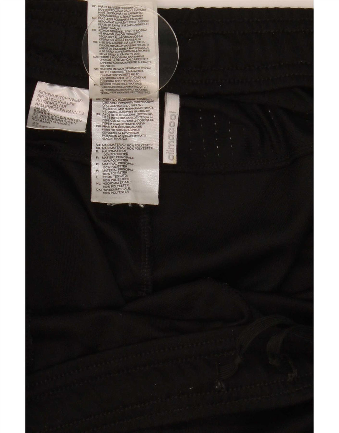 Adidas Hombre Climacool Chándal Pantalones XL Negro Poliéster