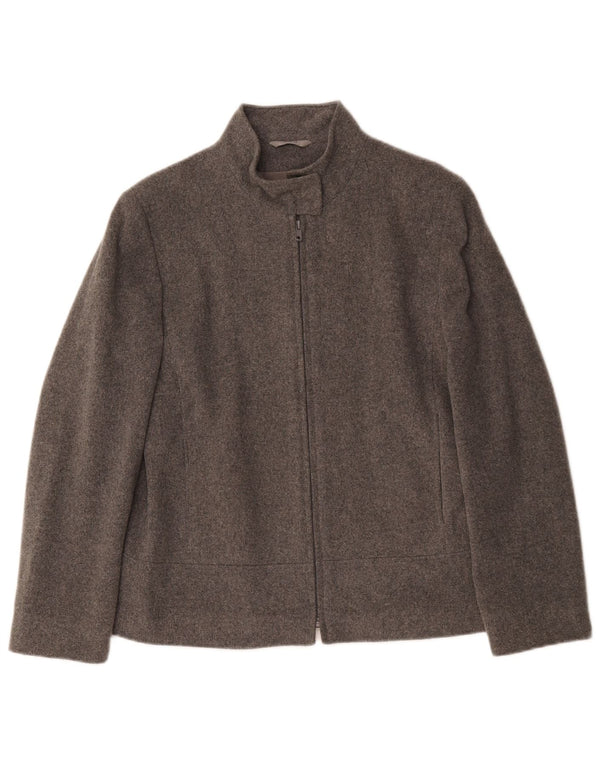Marks & Spencer Chaqueta Bomber Extragrande para Mujer UK 10 Small Grey Wool