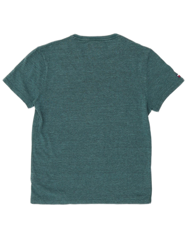 Superdry Camiseta gráfica para hombre Top XL de algodón moteado verde