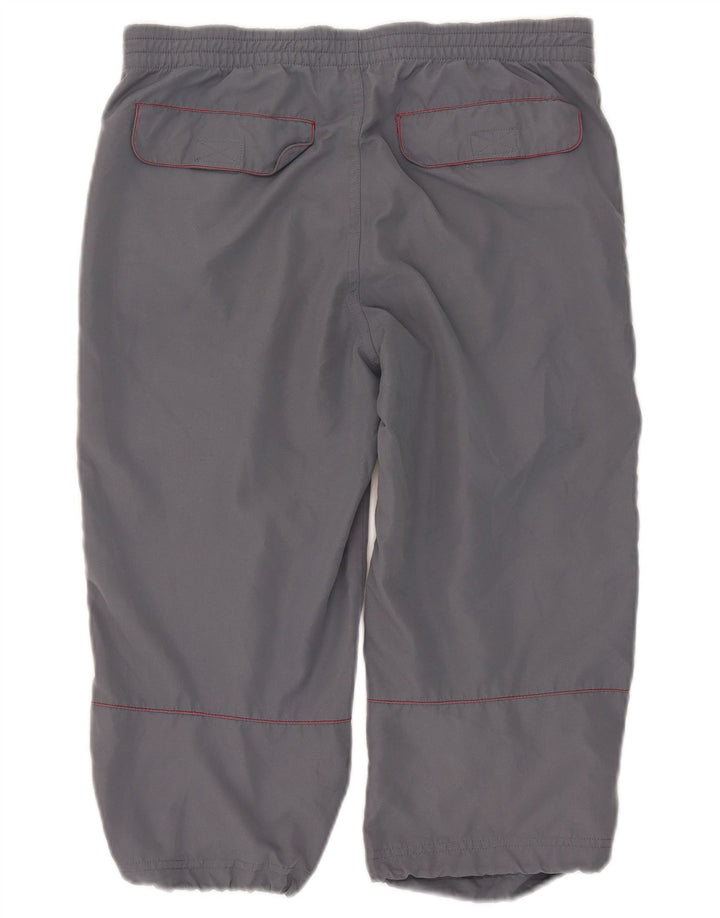 Kappa Pantalones Capri para Hombre Pequeños W29 L18 Poliéster Gris