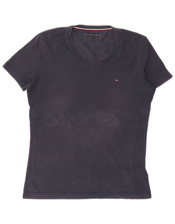 Tommy Hilfiger - Camiseta para hombre, talla grande, color azul marino, algodón