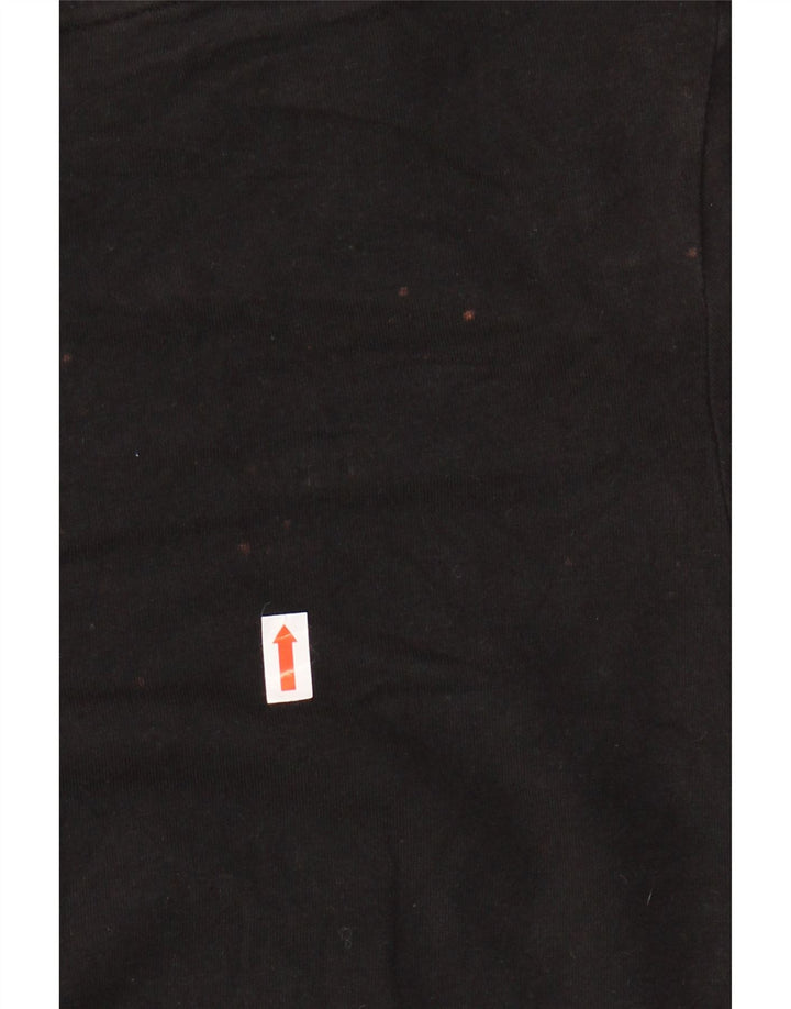 ADIDAS Camiseta para mujer Top UK 12 Mediano Negro Algodón