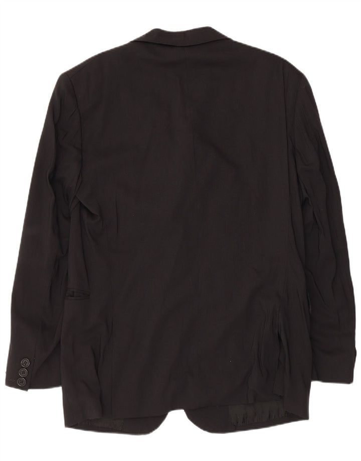 BIKKEMBERGS Chaqueta tipo blazer de 2 botones para hombre IT 50 Large Viscosa negra