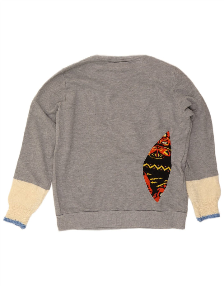 Fila Sudadera gráfica para mujer Jumper UK 46 Large Grey Colourblock