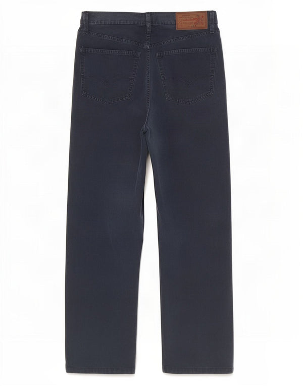 Pantalones informales rectos para hombre Replay W33 L30 Algodón azul marino