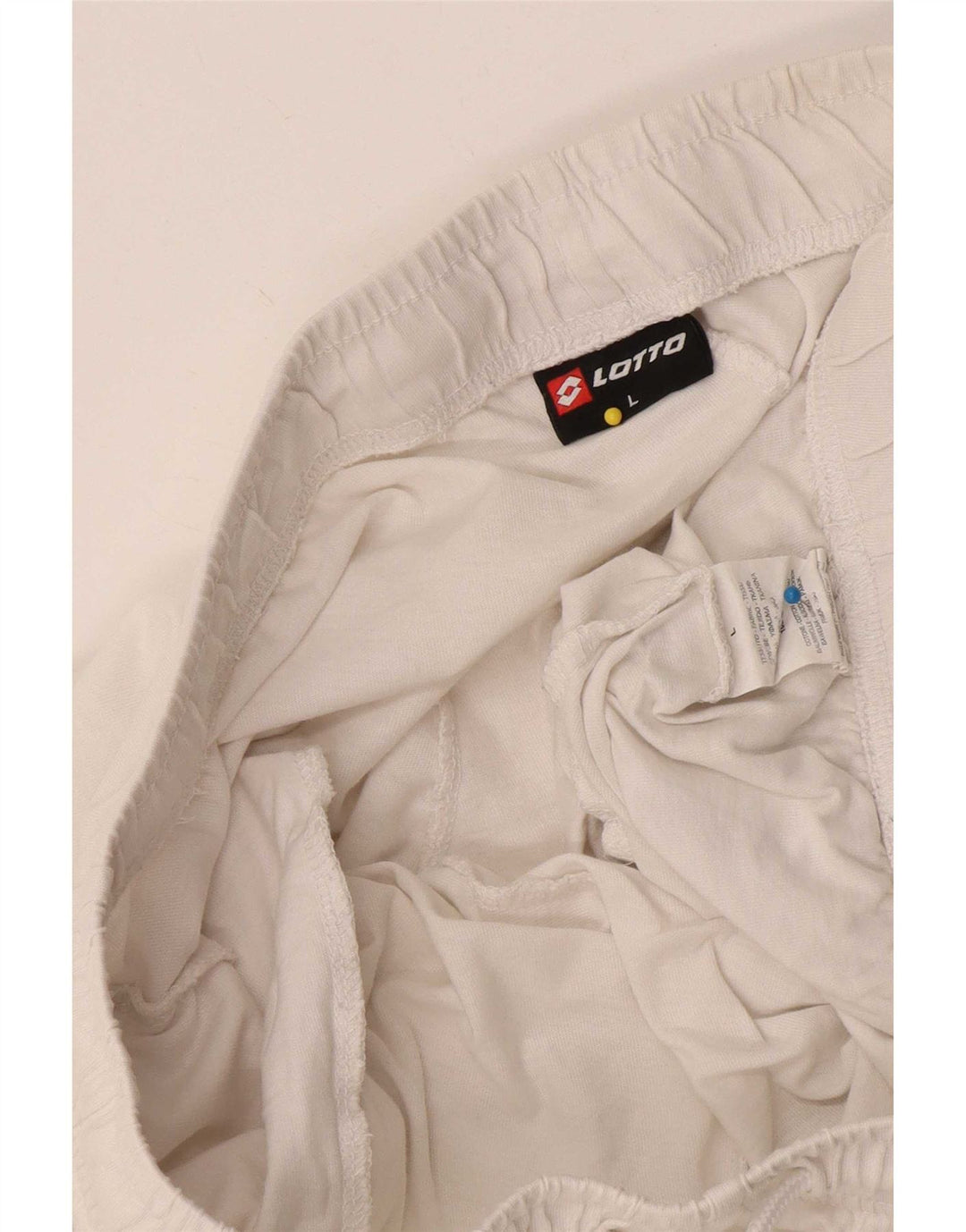 Lotto Shorts deportivos para hombre Large White Cotton