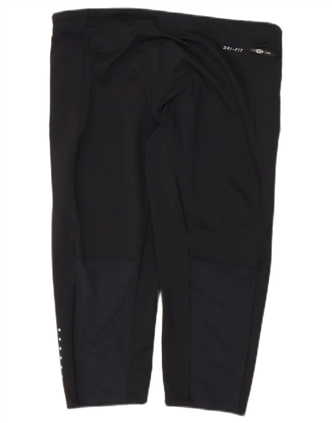 Nike - Leggings capri Dri Fit para mujer, talla 40, poliéster negro grande