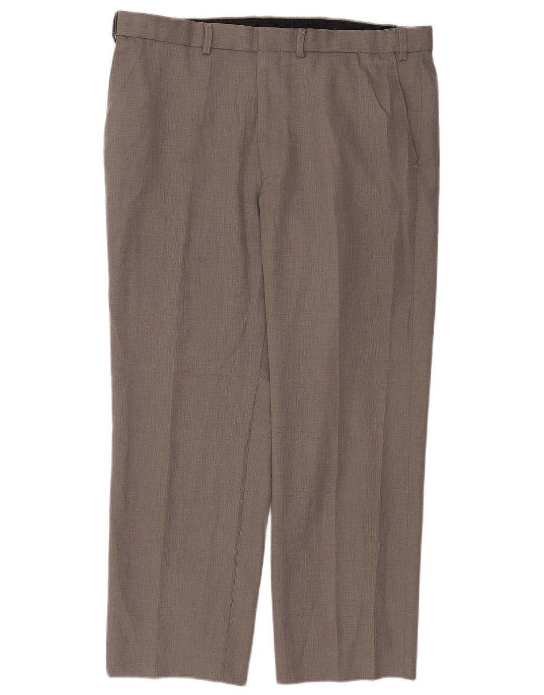 Marks & Spencer Pantalón chino recto para hombre W38 L28 Poliéster gris