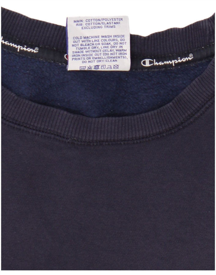 Champion Sudadera Gráfica para Hombre Jersey Pequeño Algodón Azul Marino
