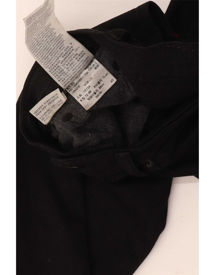 Levi's Hombre 511 Slim Jeans W28 L32 Algodón Negro