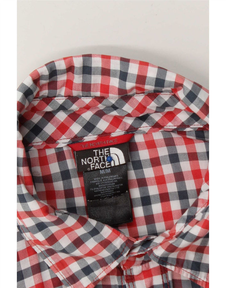 The North Face Hombre Camisa De Manga Corta De Algodón A Cuadros Rojo Medio