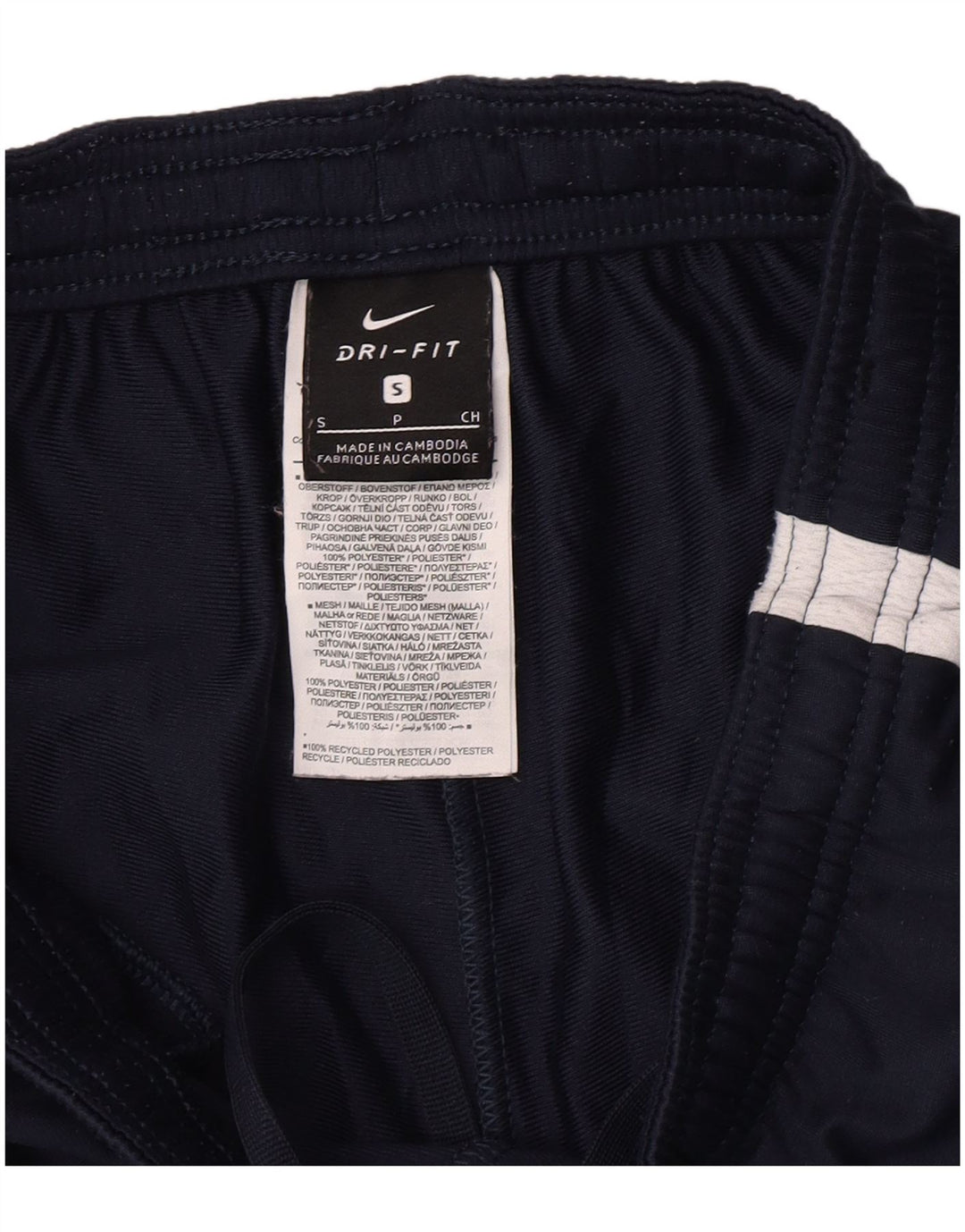 Nike - Pantalones de chándal Dri Fit para hombre (talla pequeña), color azul marino, poliéster