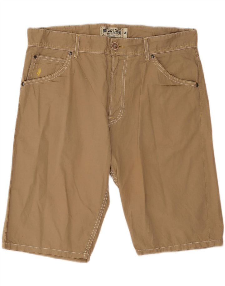 Marlboro Classics Pantalones cortos casuales para hombre W34 Algodón beige grande