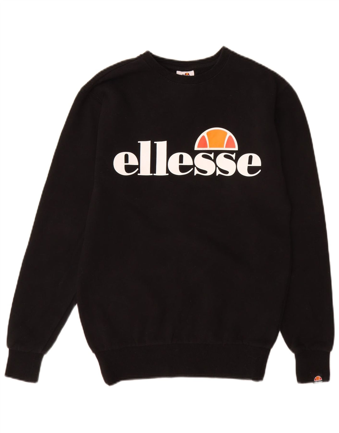Ellesse Hombre Sudadera Gráfica Jumper XS Algodón Negro