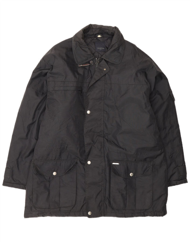 Valentino Abrigo cortavientos para hombre IT 54 2XL Poliamida negra