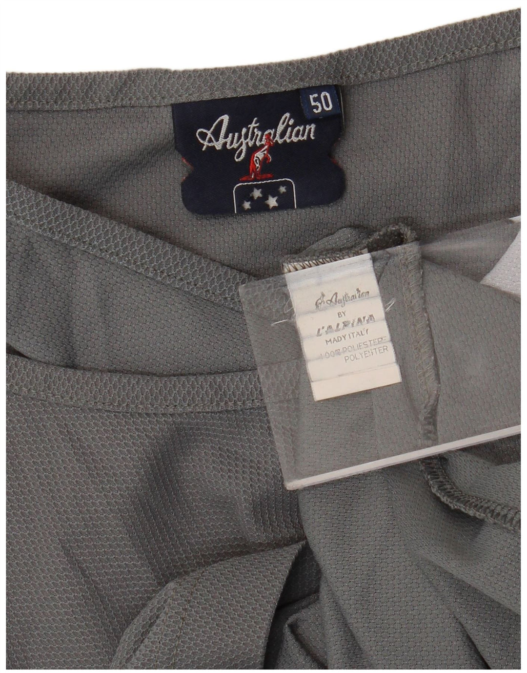 AUSTRALIAN L'ALPINA Camiseta sin mangas para hombre IT 50 Poliéster color block gris medio