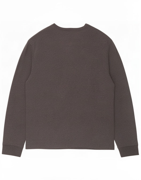 Camiseta Gap Hombre Manga Larga Algodón Gris Medio