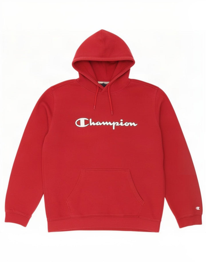 Champion Sudadera con capucha gráfica para hombre XL Rojo