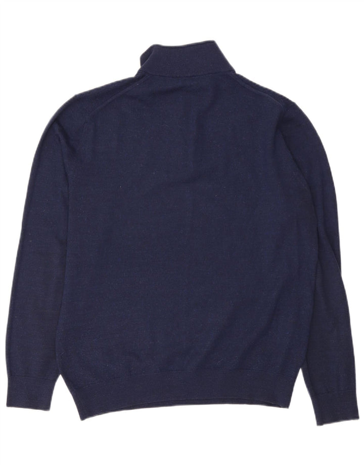 Reiss - Jersey para hombre con cuello y cremallera, talla XL, acrílico azul marino