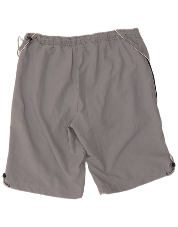 Nike Pantalones cortos deportivos para hombre ES 31/33 Gris medio Colorblock Poliéster
