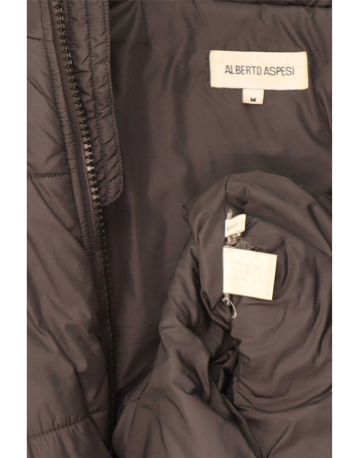 Alberto Aspesi Chaqueta acolchada para hombre ES 38 Nylon gris medio
