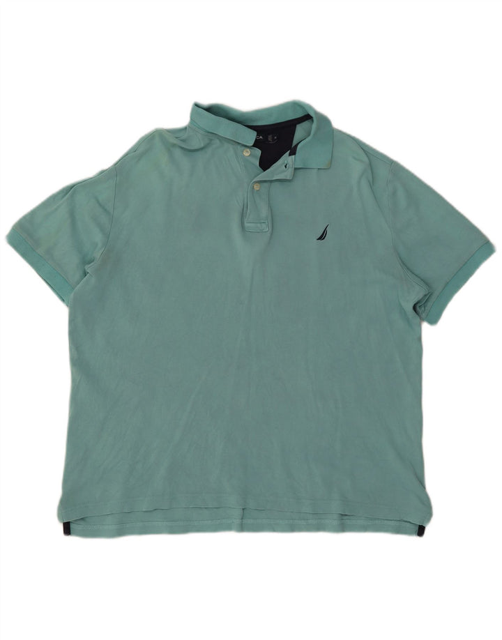 NAUTICA Polo Holgado De Algodón Turquesa Medio Hombre