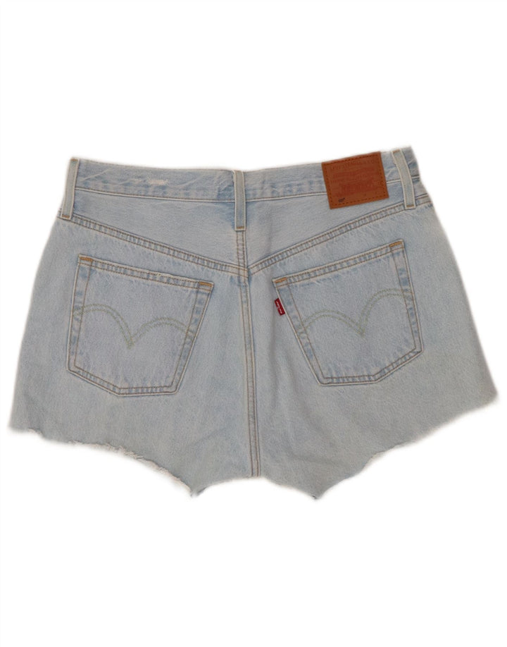 Levi's Mujer 501 Shorts De Mezclilla Mediano W30 Azul