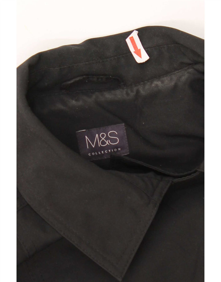Marks & Spencer Gabardina para mujer UK 46 Grande Poliéster negro