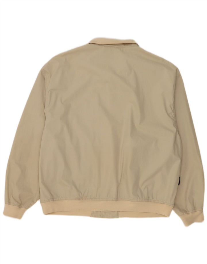 Brugi Chaqueta Bomber para Hombre IT 50 Grande de algodón Blanco Roto