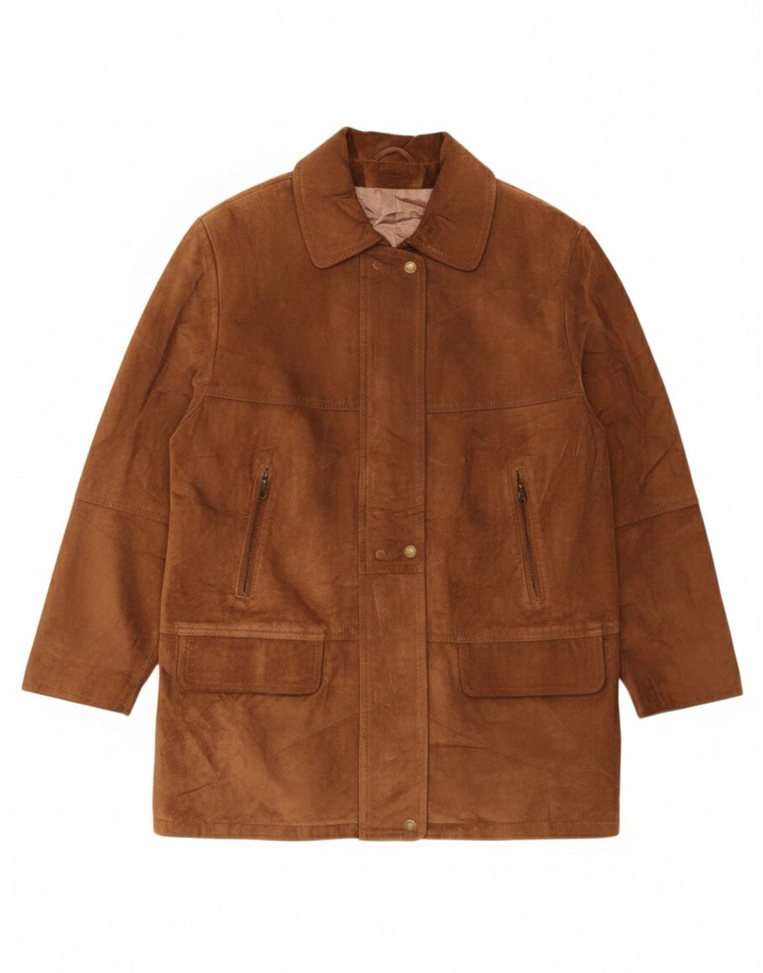 Sauria Abrigo de ante para mujer EU 44 XL Cuero marrón