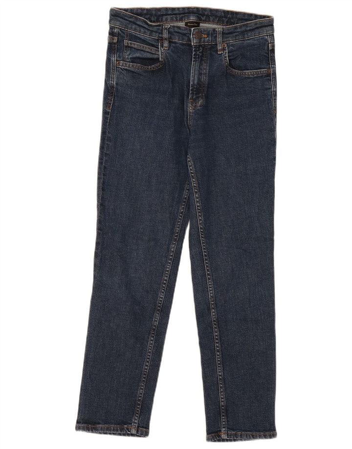 Massimo Dutti Vaqueros Slim Mujer EU 38 Small W28 L26 Azul Marino