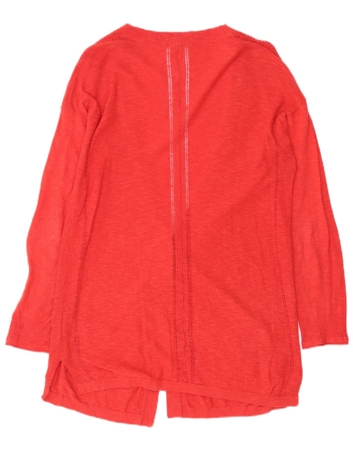 White Stuff Cárdigan largo extragrande para mujer, talla S, color rojo