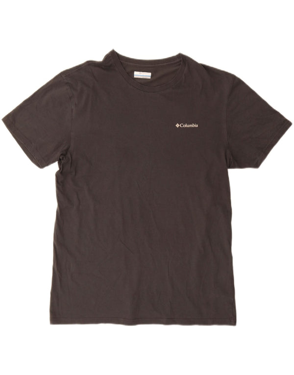 Columbia Camiseta gráfica para hombre Top grande de algodón gris