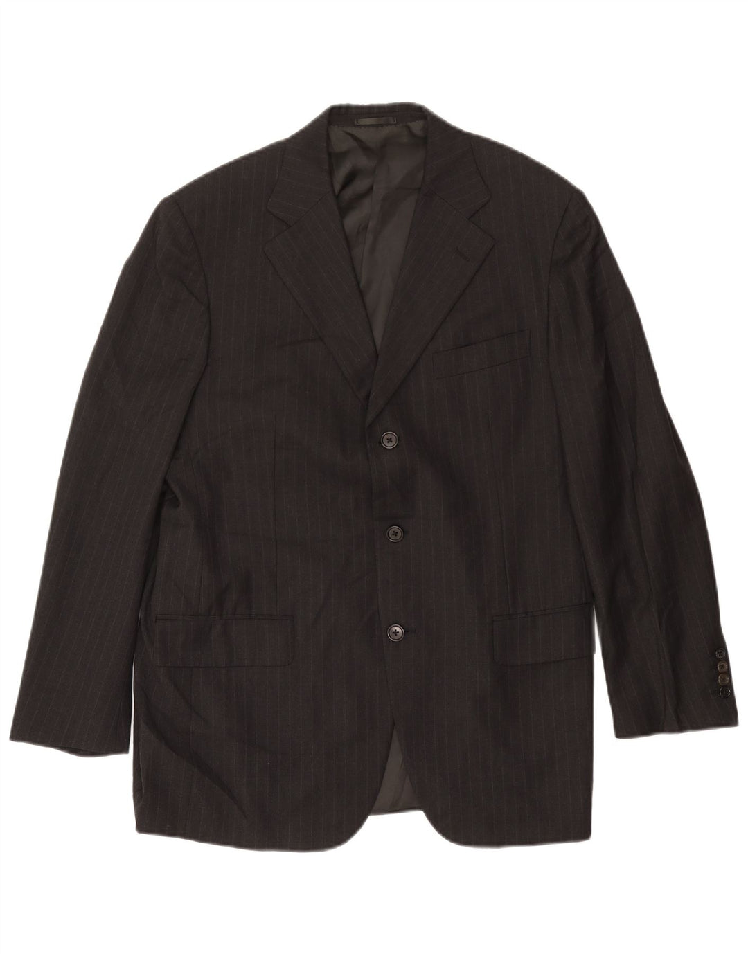 Burberry Chaqueta tipo blazer de 3 botones para hombre Talla 50 Lana a rayas gris medio