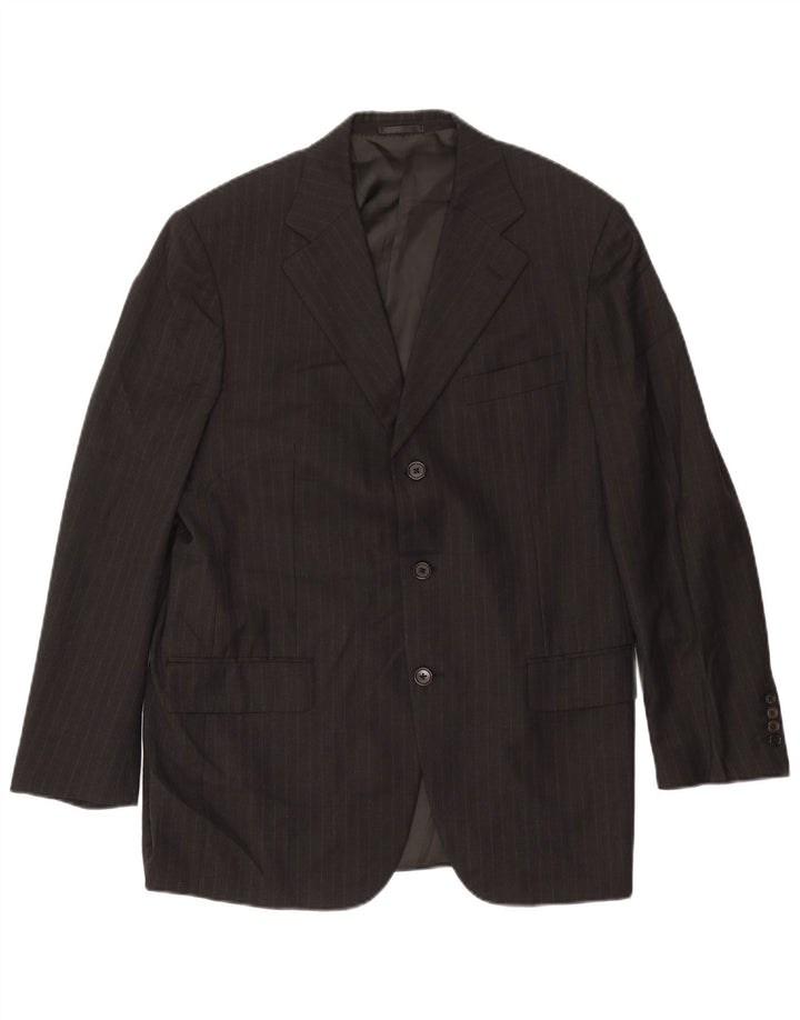 Burberry Chaqueta tipo blazer de 3 botones para hombre Talla 50 Lana a rayas gris medio