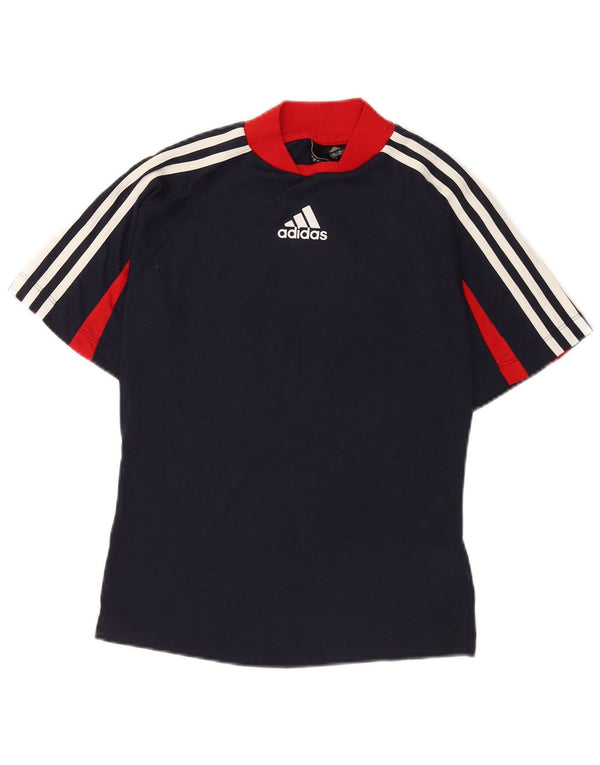 Adidas Camiseta Gráfica Mujer Top UK 12/14 Medium Azul Marino Deportes