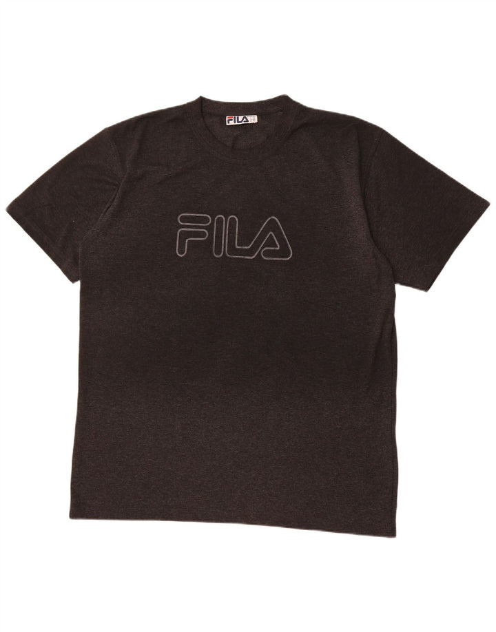 FILA Camiseta gráfica para hombre Top 2XL Algodón gris
