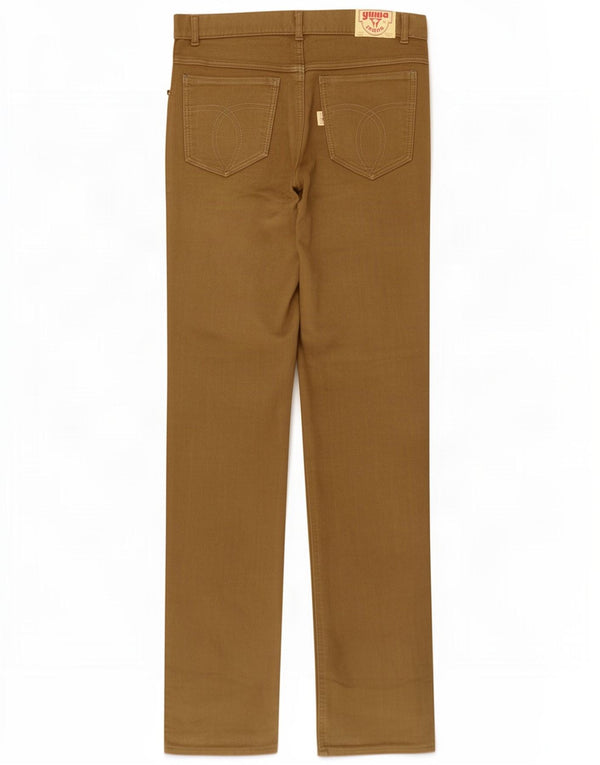 Yuma - Pantalones informales rectos para hombre W30 L32 Marrón