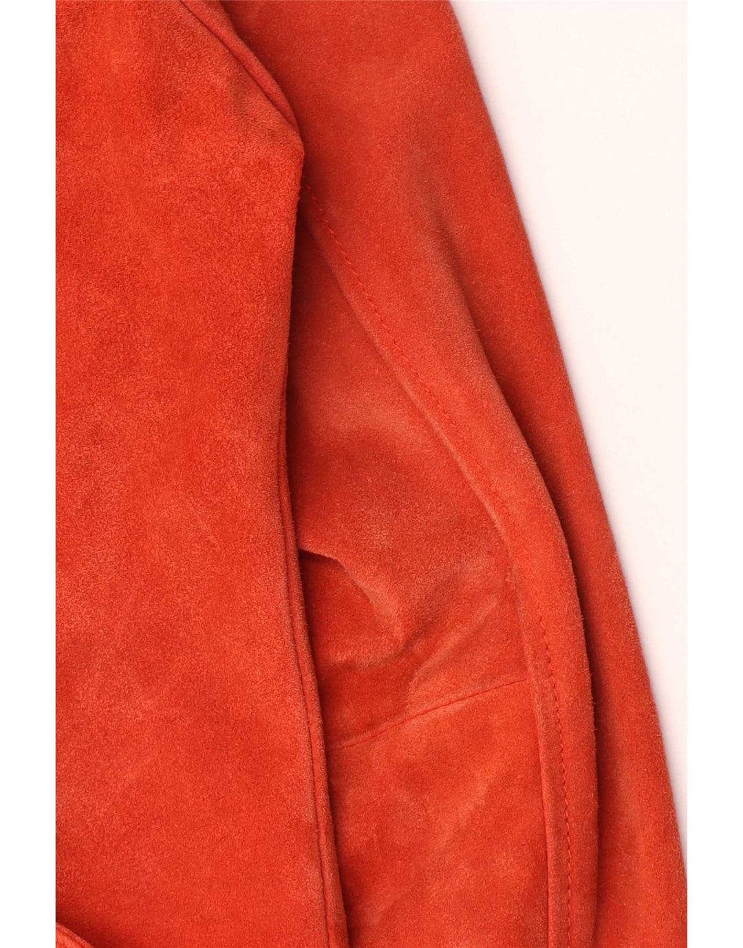 Topshop Chaqueta motera de ante para mujer UK 46 Large Pink Leather