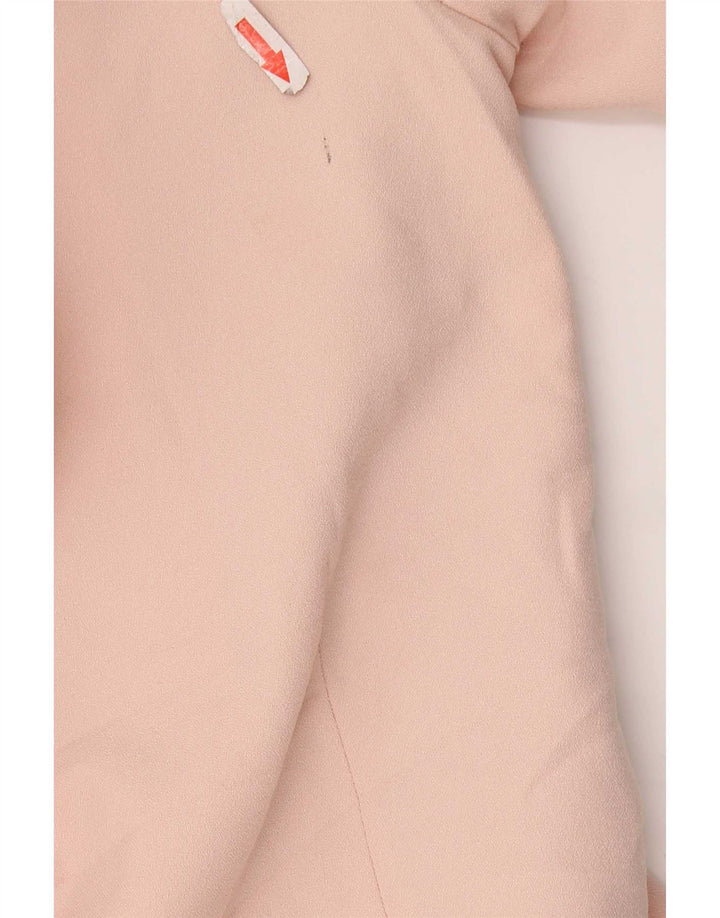 Oasis Chaqueta tipo blazer con 1 botón para mujer UK 10 Small Pink Poliéster