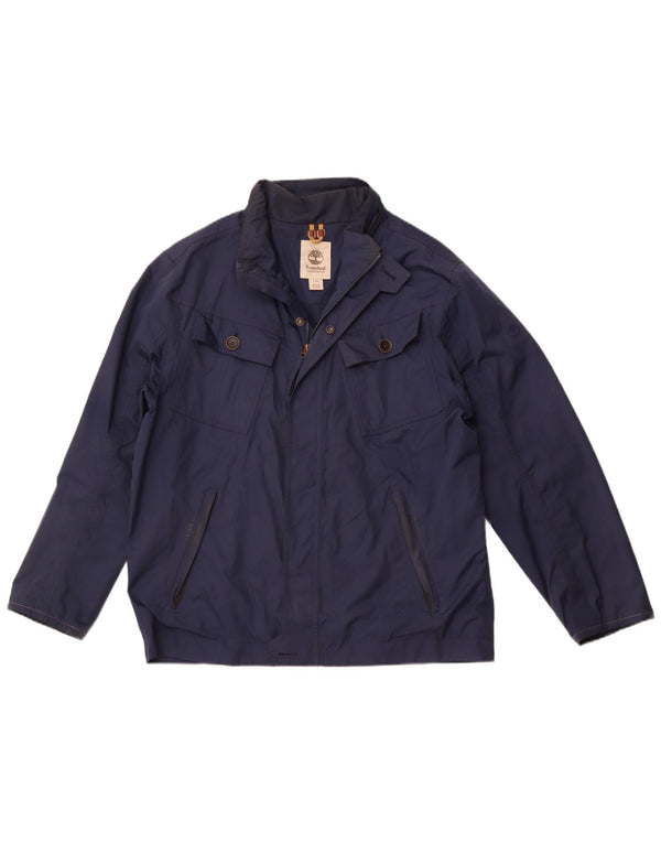 TIMBERLAND Chaqueta impermeable para hombre UK 40 Grande Poliéster azul