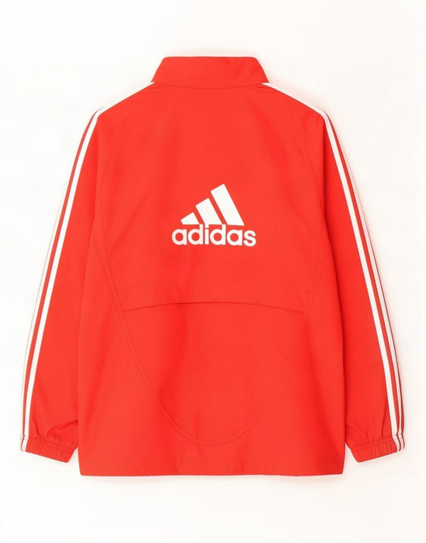 Adidas - Chaqueta de chándal con capucha para niños Liverpool Graphic, 13-14 años, color rojo